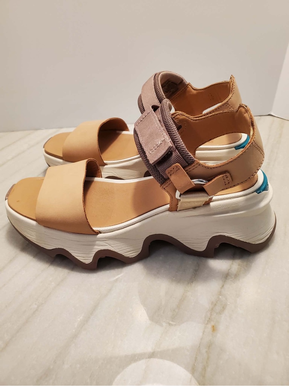 Sorel Kinetic Impact Y-Strap High Sandals Size 6 - Picture 5 of 12